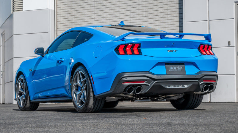 Borla 11985BC - BOR11985BC - Borla 2024 Ford Mustang GT 5.0L V8 w/ Active Exhaust S-Type Axle-Back Exhaust System - Black Chrome - Shipped in Europe - Tuningsupply.com
