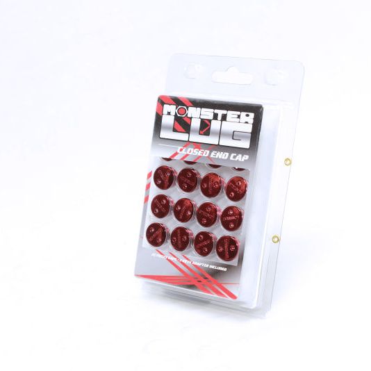 Wheel Mate 33007R - WHM33007R - Wheel Mate Monster Lug Nut Caps - Red 14x1.50 - Shipped in Europe - Tuningsupply.com