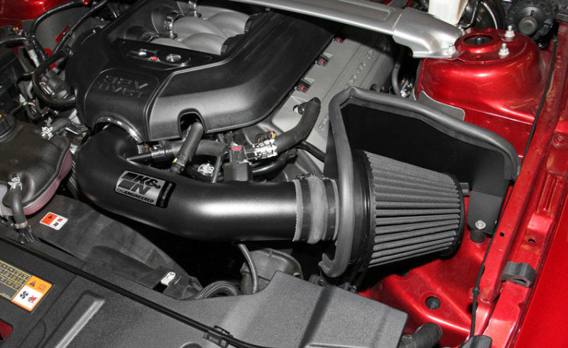 K&N Engineering 71-3527 - KNN71-3527 - K&N 11-14 Ford Mustang GT 5.0L V8 Black Performance Intake Kit - Shipped in Europe - Tuningsupply.com