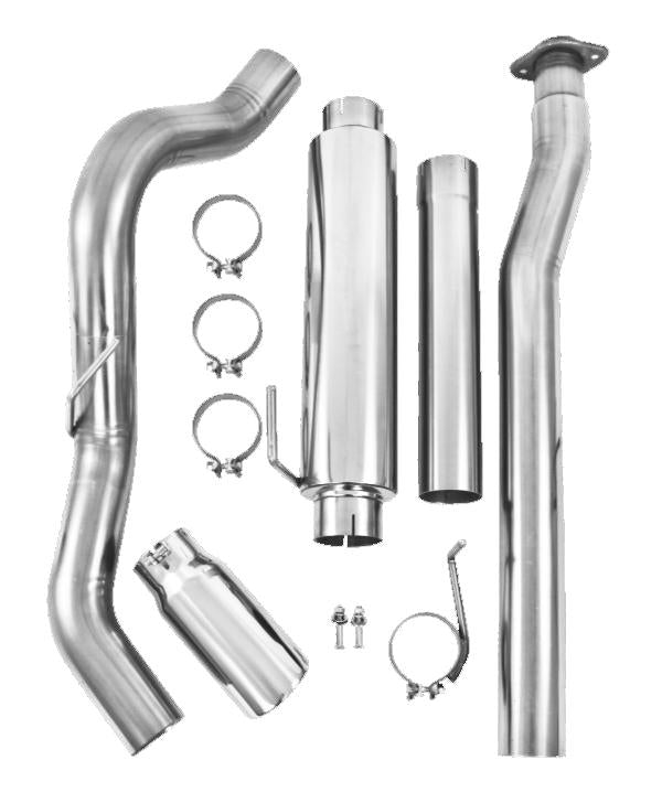 MBRP PS5248AL - MBRPS5248AL - MBRP 11-13 Ford F-150 3.5L V6 EcoBoost 4in Cat Back Single Side Alum Exhaust System - Shipped in Europe - Tuningsupply.com