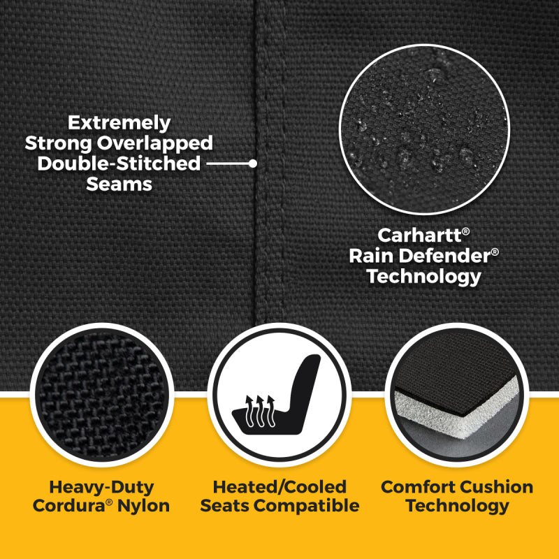 Covercraft GTJ4551ABCOBK - CVRGTJ4551ABCOBK - Covercraft 24-25 Jeep Wrangler Buckets Carhartt Super Dux Precision Fit Custom Front Row Seat Cover - Shipped in Europe - Tuningsupply.com