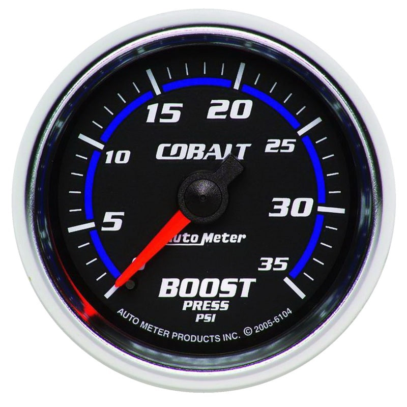 AutoMeter 6104 - ATM6104 - Autometer Cobalt 52mm 0-35 psi Mechanical Boost Gauge - Shipped in Europe - Tuningsupply.com