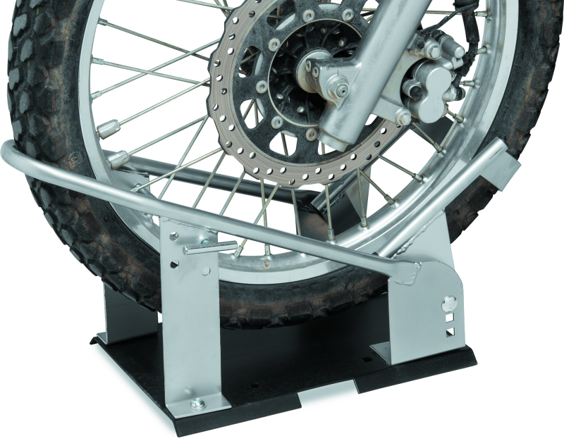 BikeMaster 152453 - BKM152453 - BikeMaster Heavy Duty Wheel Chock - Silver - Shipped in Europe - Tuningsupply.com