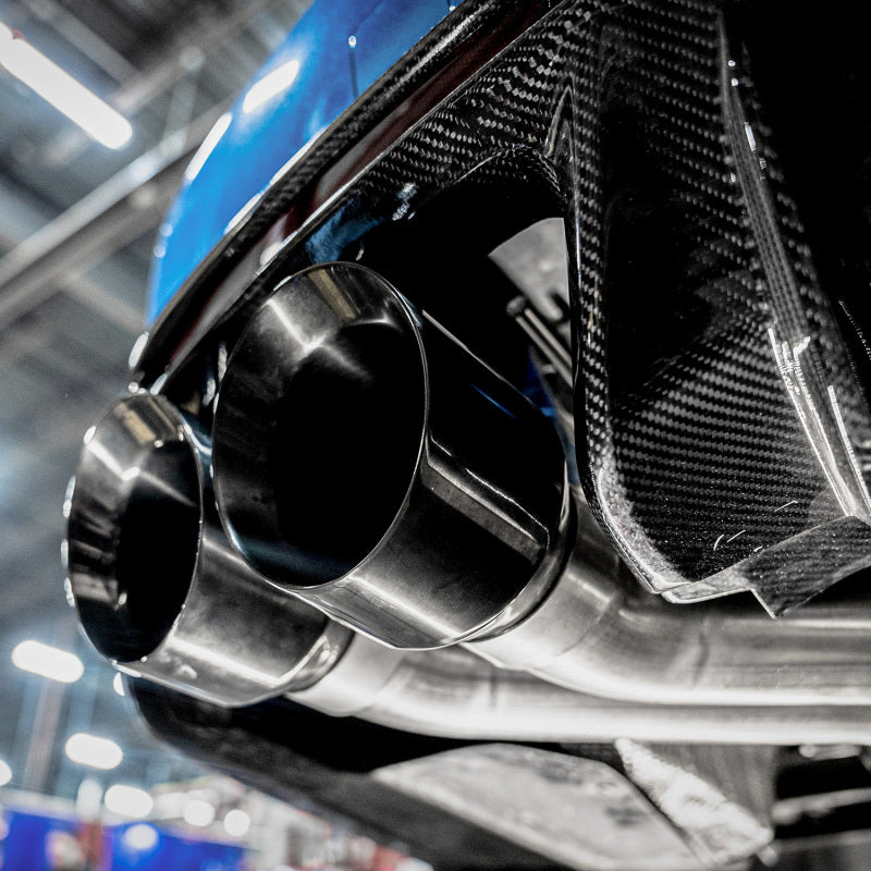 Stainless Works CT5V22AB-BC - SSWCT5V22AB-BC - Stainless Works 22-25 Cadillac CT5-V Blackwing Axle Back Exhaust - Black Chrome Tips - Shipped in Europe - Tuningsupply.com