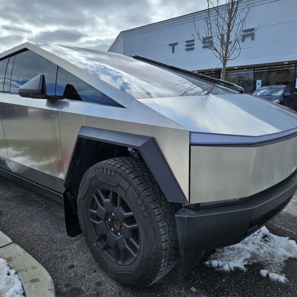 Rally Armor MF112-UR-BLK-MBK - RALMF112-UR-BLK-MBK - Rally Armor 24-25 Tesla Cybertruck Black UR Mud Flap Metallic Black Logo - Shipped in Europe - Tuningsupply.com