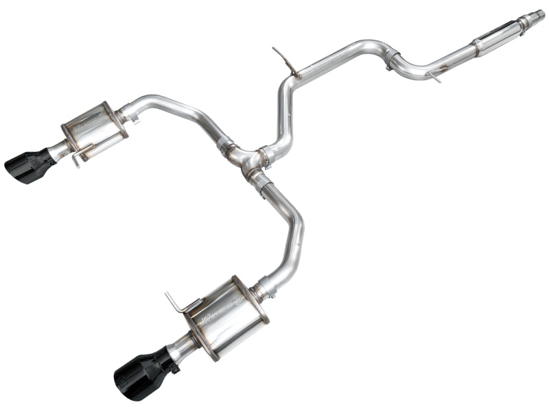 AWE Tuning 3015-33275 - AWE3015-33275 - AWE Tuning 22-25 Volkswagen Jetta GLI Touring Edition Exhaust - Diamond Black Tips - Shipped in Europe - Tuningsupply.com