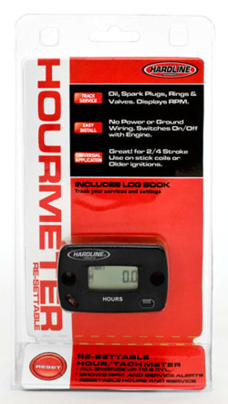 Hardline HR-8067-2 - HRLHR-8067-2 - Hardline Resettable Hour Meter w/Service Alerts - Shipped in Europe - Tuningsupply.com