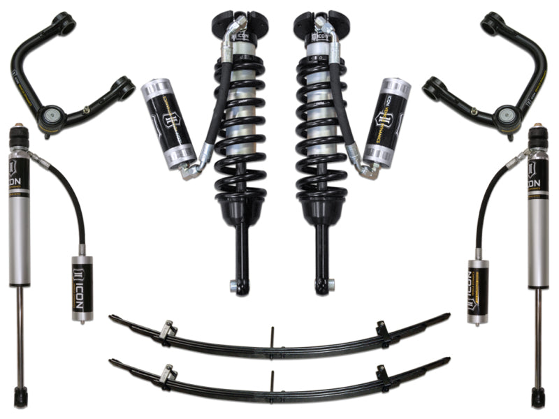 ICON - ICOK53004T - ICON 05-15 Toyota Tacoma 0-3.5in/2016+ Toyota Tacoma 0-2.75in Stg 4 Suspension System w/Tubular Uca - Shipped in Europe - Tuningsupply.com