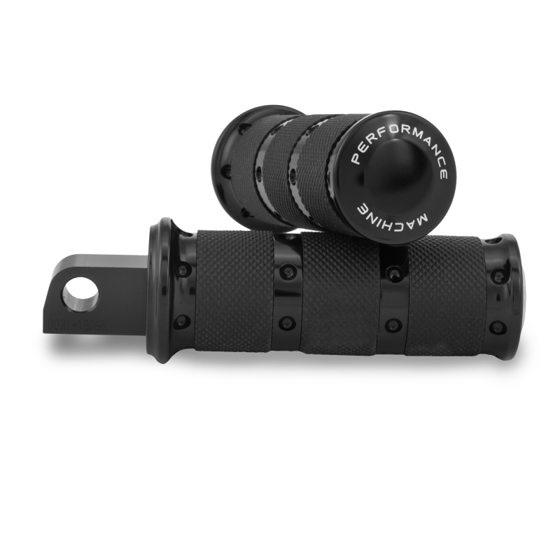 Performance Machine 0035-1249M-B - PFM0035-1249M-B - Performance Machine Footpegs XLS Passenger - Black Ano - Shipped in Europe - Tuningsupply.com