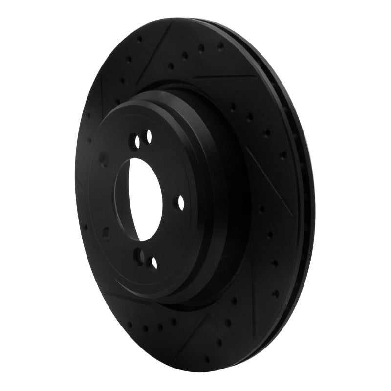 R1 Concepts 633-31050L - RNC633-31050L - R1 00-06 BMW M5 Rear Left Drilled & Slotted Black Brake Rotor - Shipped in Europe - Tuningsupply.com