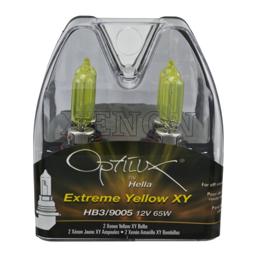 Hella LAH71070582 - HELLAH71070582 - Hella Optilux HB3 9005 12V/65W XY Xenon Yellow Bulb - Shipped in Europe - Tuningsupply.com