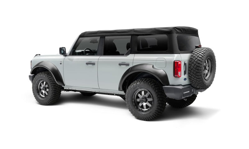 Bushwacker - BUS20961-02 - Bushwacker 2021+ Ford Bronco 4-Door Extend-A-Flares 4pc - Black - Shipped in Europe - Tuningsupply.com