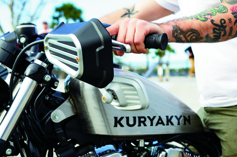 Kuryakyn 6673 - KUR6673 - Kuryakyn Dillinger Grips Dual Cable Satin Black - Shipped in Europe - Tuningsupply.com
