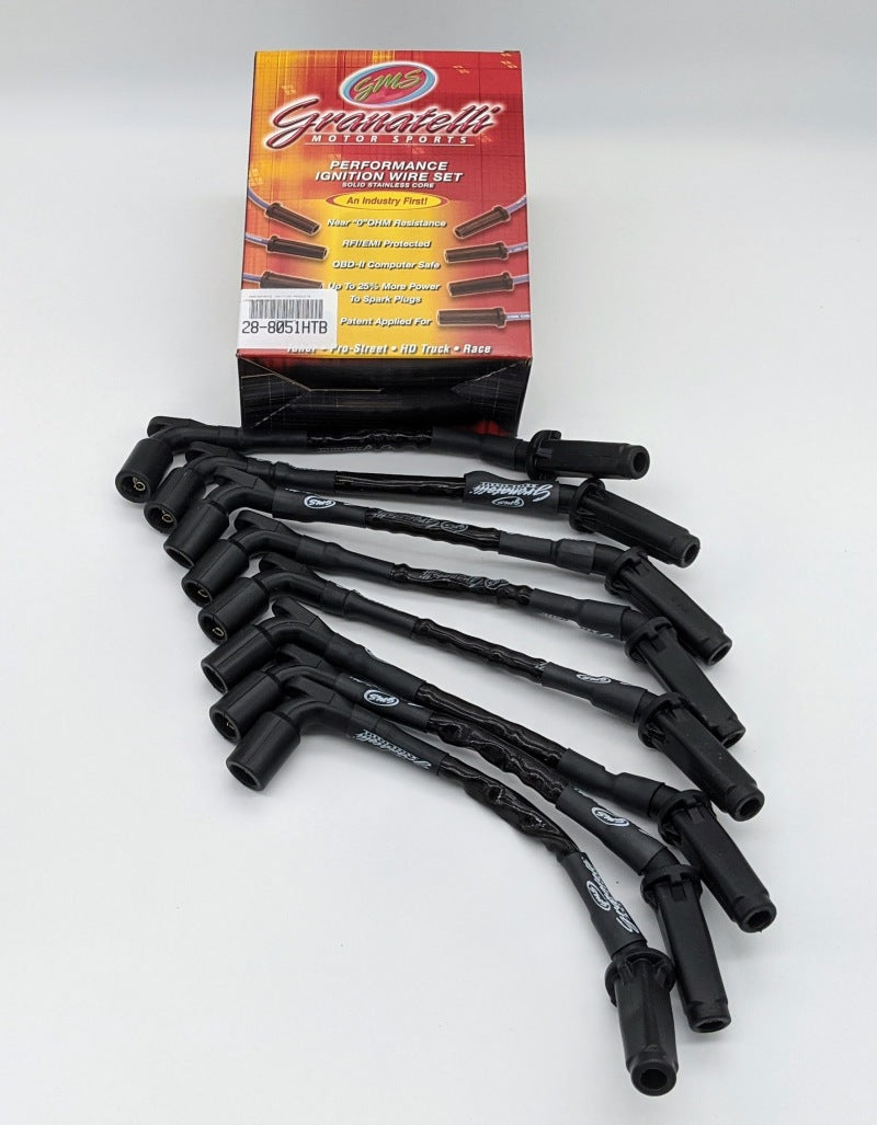 Granatelli Motor Sports 28-8051HTB - GMS28-8051HTB - Granatelli 20-23 GM LT2 6.2L Hi-Perf Coil-Near-Plug Ignition Wire Connector Kit w/Black Jacket - Shipped in Europe - Tuningsupply.com