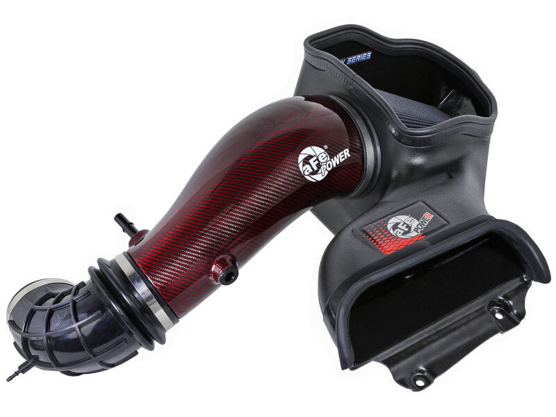 aFe 57-10030KR - AFE57-10030KR - aFe 23-24 Ford F150 Raptor R Supercharged Red Carbon Track Series Air Intake w/ P5R Filter (MOQ 24) - Shipped in Europe - Tuningsupply.com