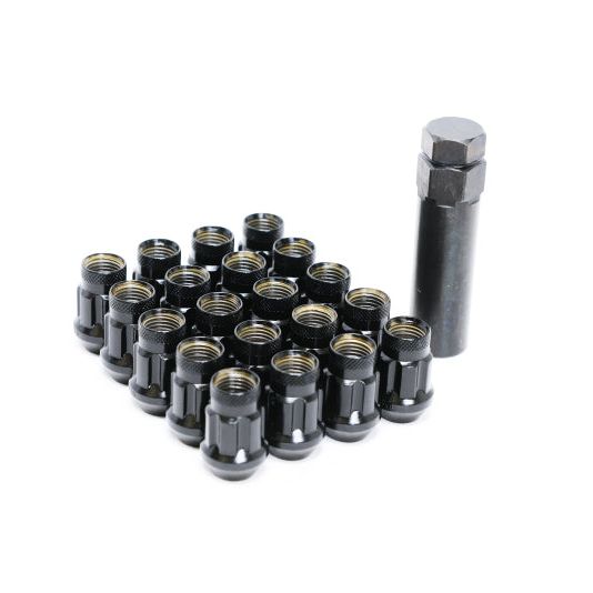 Wheel Mate 33000B - WHM33000B - Wheel Mate Monster Lug 35 Short Lug Nut Set of 20 - Black 14x1.50 - Shipped in Europe - Tuningsupply.com