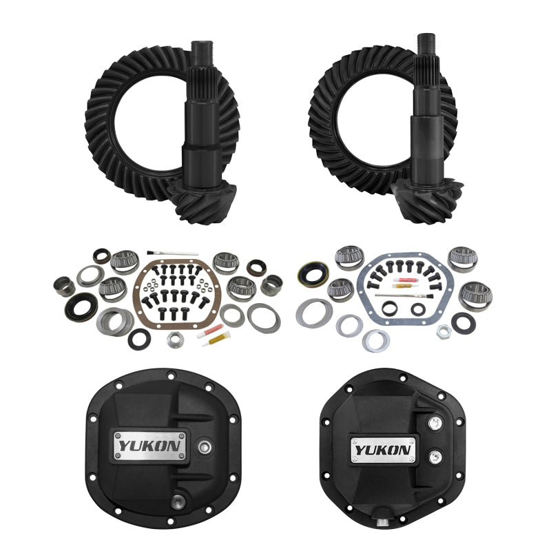 Yukon Gear & Axle YGK012STG2 - YUKYGK012STG2 - Yukon Gear 07-17 Jeep Wrangler (JK) Stage 2 Re-Gear Kit w/Diff Covers (for Dana 30/44) - 4.56 - Shipped in Europe - Tuningsupply.com