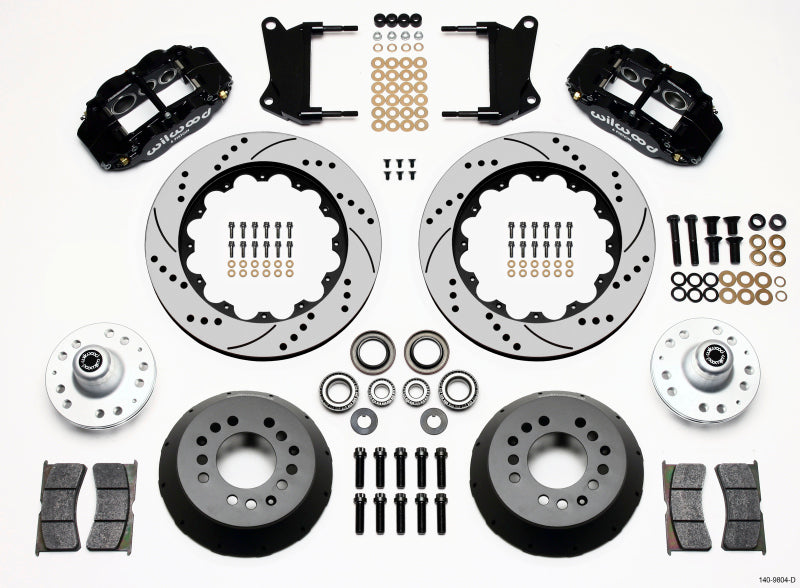 Wilwood 140-9804-D - WIL140-9804-D - Wilwood Narrow Superlite 6R Front Hub Kit 14.00in Drilled 67-69 Camaro 64-72 Nova Chevelle - Shipped in Europe - Tuningsupply.com