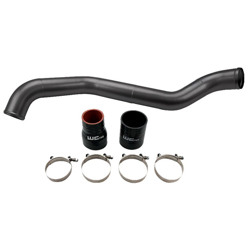 Wehrli WCF100349-GB - WCFWCF100349-GB - Wehrli 01-04 Chevrolet 6.6L LB7 Duramax Driver Side 3in Intercooler Pipe - Gloss Black - Shipped in Europe - Tuningsupply.com