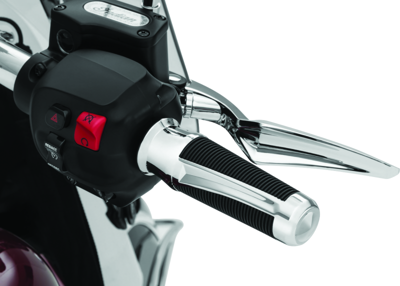 Kuryakyn 5766 - KUR5766 - Kuryakyn Phantom Grips Indian Chrome - Shipped in Europe - Tuningsupply.com