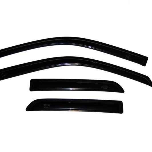 AVS 94101 - AVS94101 - AVS 09-18 Dodge RAM 1500 Quad Cab Ventvisor Outside Mount Window Deflectors 4pc - Smoke - Shipped in Europe - Tuningsupply.com