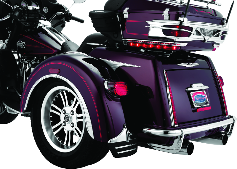 Kuryakyn 7214 - KUR7214 - Kuryakyn Rear Fender Flares For Trikes Chrome - Shipped in Europe - Tuningsupply.com