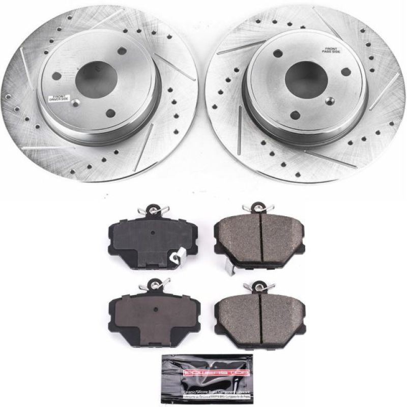 PowerStop K5695 - PSBK5695 - Power Stop 08-16 Smart Fortwo Front Z23 Evolution Sport Brake Kit - Shipped in Europe - Tuningsupply.com