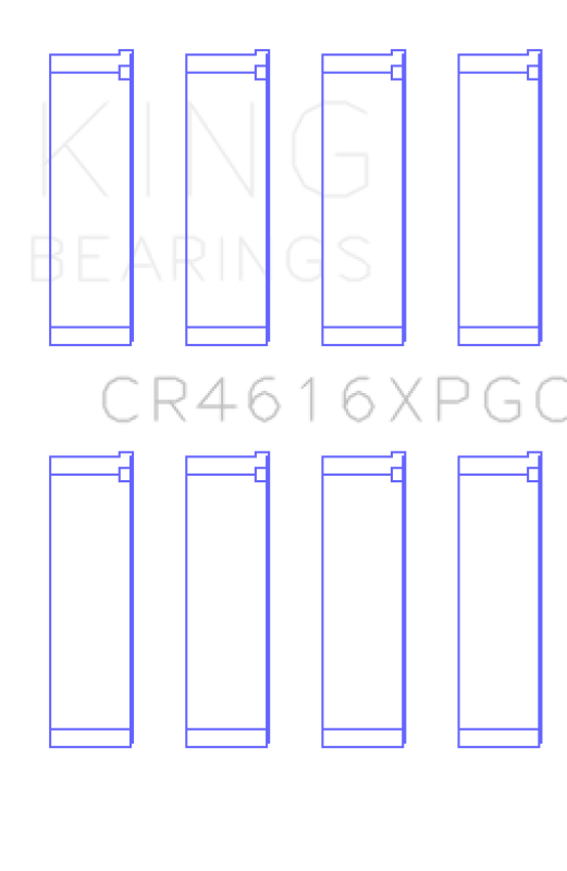 King Engine Bearings GCR4616XPGCSTDX - KINGCR4616XPGCSTDX - King Engine Bearings Subaru FA20 pMaxKote Performance Rod Bearing Set - Size STDX - Shipped in Europe - Tuningsupply.com