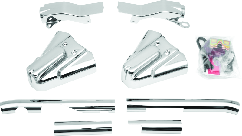 Kuryakyn 8288 - KUR8288 - Kuryakyn Swingarm Cover Kit - Unlighted 86-99 Softail Models Chrome - Shipped in Europe - Tuningsupply.com