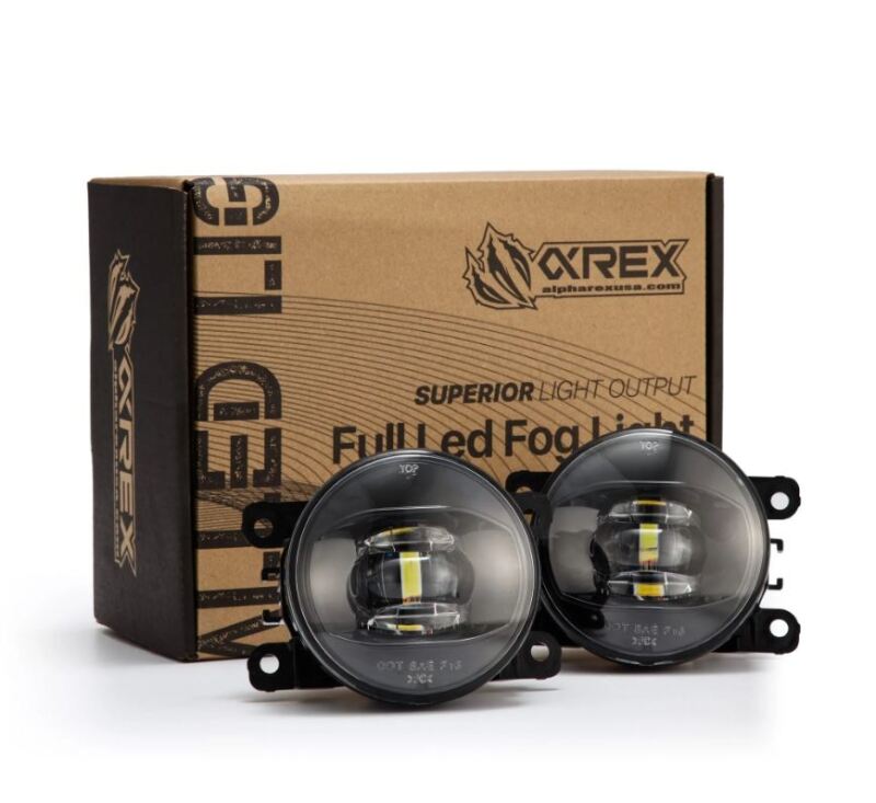 AlphaRex 210002 - ARX210002 - AlphaRex Universal Acura/Ford/Honda/Subaru/Nissan DoubleTap Dual Color LED Proj Fog Lights - Wt/Ambr - Shipped in Europe - Tuningsupply.com