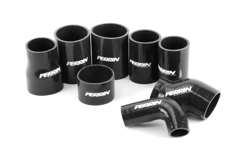 Perrin Performance PSP-ITR-400-3BK - PERPSP-ITR-400-3BK - PERRIN 02-07 Subaru WRX/STI Front Mount Intercooler Boost Tube Kit - Black - Shipped in Europe - Tuningsupply.com