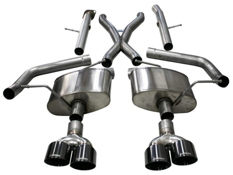 CORSA Performance 21052BLK - COR21052BLK - Corsa 2018-2021 Jeep Grand Cherokee TrackHawk 6.2L Xtreme Cat-Back Dual Rear Exit w/4.5in Black Tips - Shipped in Europe - Tuningsupply.com