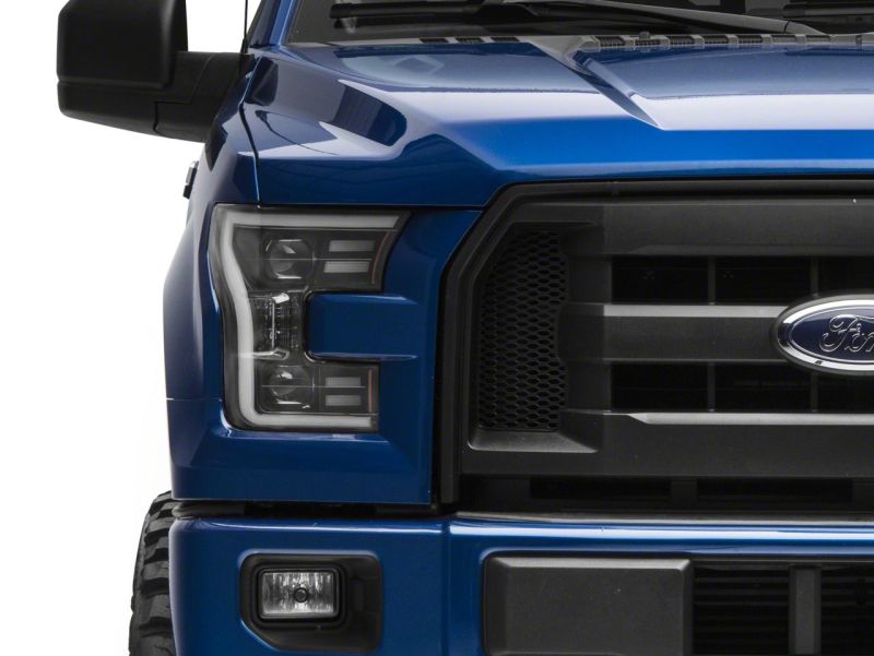 Raxiom T542837 - RAXT542837 - Raxiom 15-17 Ford F-150 G3 Projector Headlights w/ LED Accent- Black Housing (Clear Lens) - Shipped in Europe - Tuningsupply.com