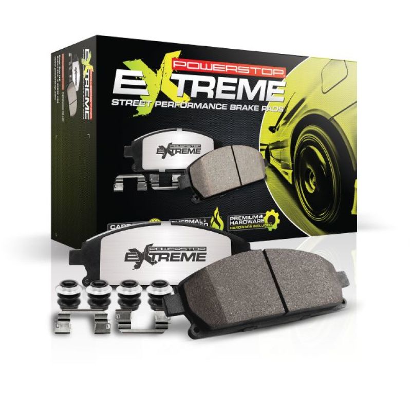 PowerStop Z26-1058 - PSBZ26-1058 - Power Stop 13-14 Chrysler 200 Front Z26 Extreme Street Brake Pads w/Hardware - Shipped in Europe - Tuningsupply.com