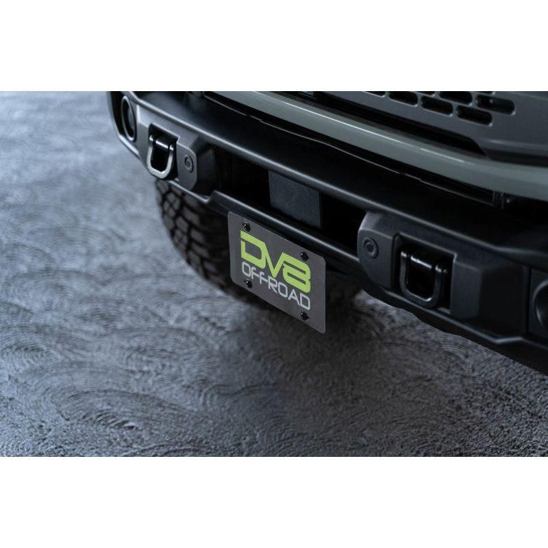 DV8 Offroad LPBR-04 - DVELPBR-04 - DV8 Offroad 21-23 Ford Bronco Capable Bumper Front License Plate Mount - Shipped in Europe - Tuningsupply.com
