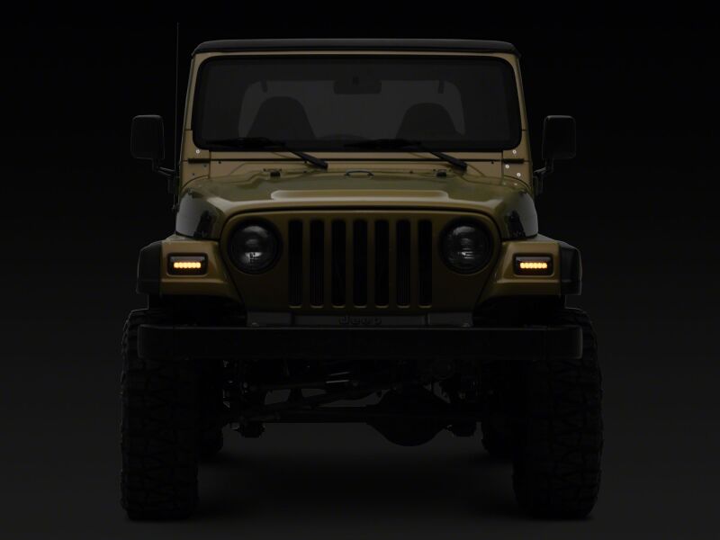 Raxiom J211784 - RAXJ211784 - Raxiom 97-06 Jeep Wrangler TJ Axial Series LED Sequential Cornering Lights- Smoked - Shipped in Europe - Tuningsupply.com