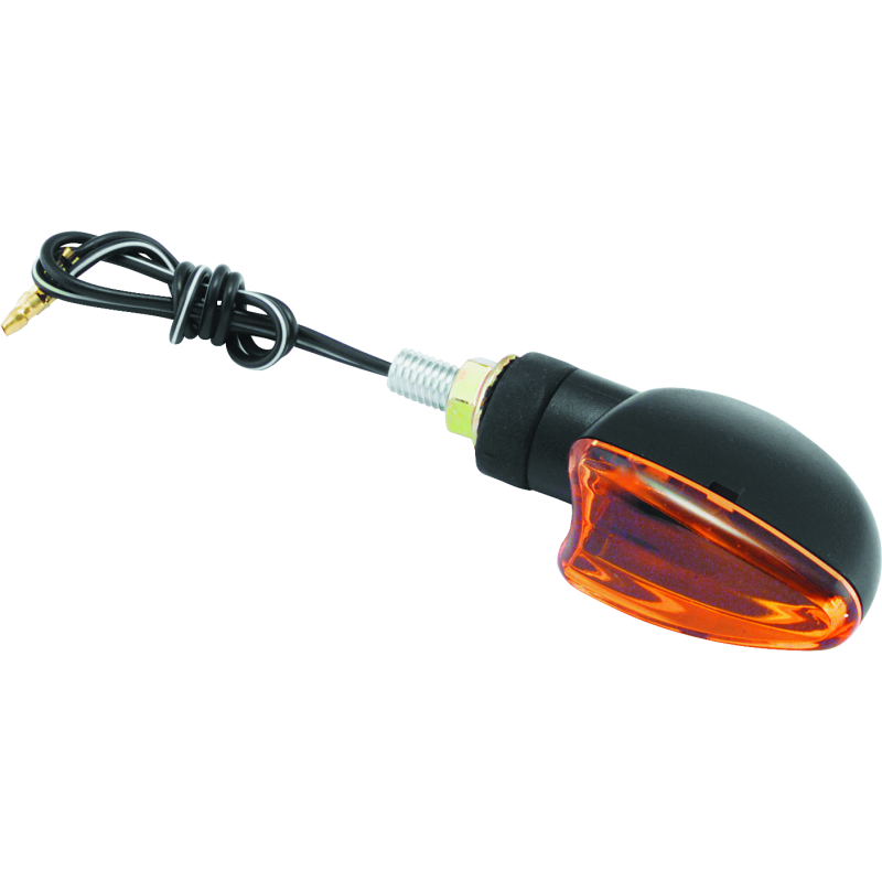 BikeMaster 266011 - BKM266011 - BikeMaster Ministalk Marker Light V-Shape - Black/Amber - Shipped in Europe - Tuningsupply.com
