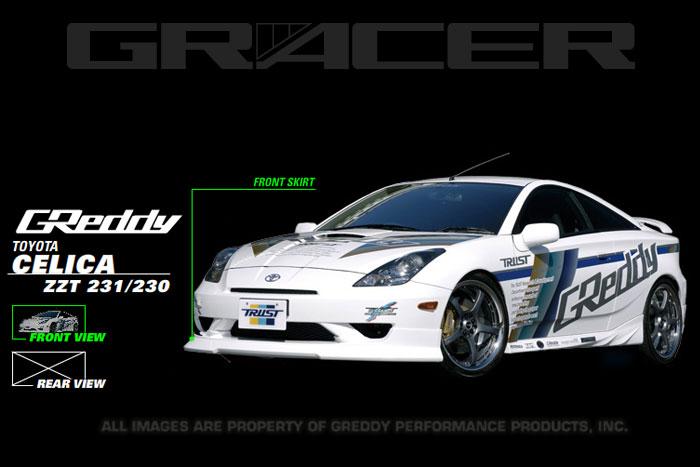 GReddy - GRE17010092 - GReddy 03-05 Toyota Celica Front Lip Spoiler - Shipped in Europe - Tuningsupply.com