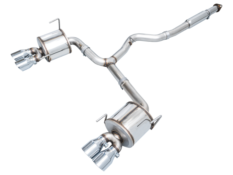 AWE Tuning 3015-42979 - AWE3015-42979 - AWE Tuning 2022+ VB Subaru WRX Touring Edition Exhaust - Chrome Silver Tips - Shipped in Europe - Tuningsupply.com
