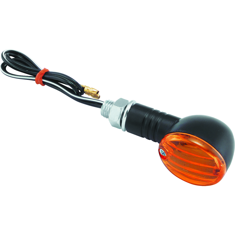 BikeMaster 266015 - BKM266015 - BikeMaster Ministalk Marker Light Round - Black/Amber - Shipped in Europe - Tuningsupply.com