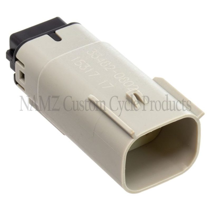 NAMZ NM-33482-0802 - NAMNM-33482-0802 - NAMZ 07-23 XL/FX Left Handlebar Ctrl Molex MX-150 8-Position Male Connector - Gray (HD 72447-07GY) - Shipped in Europe - Tuningsupply.com