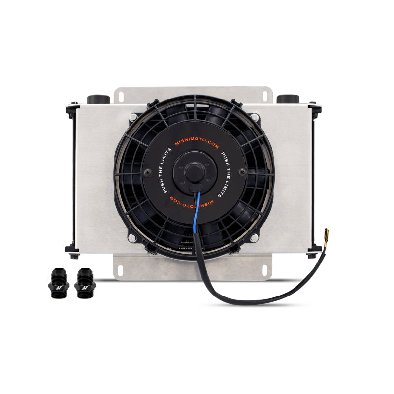 Mishimoto MMOC-25-K - MISMMOC-25-K - Mishimoto Universal Oil Cooler Kit 25-Row Cooler and 1x 8in Fan - Shipped in Europe - Tuningsupply.com