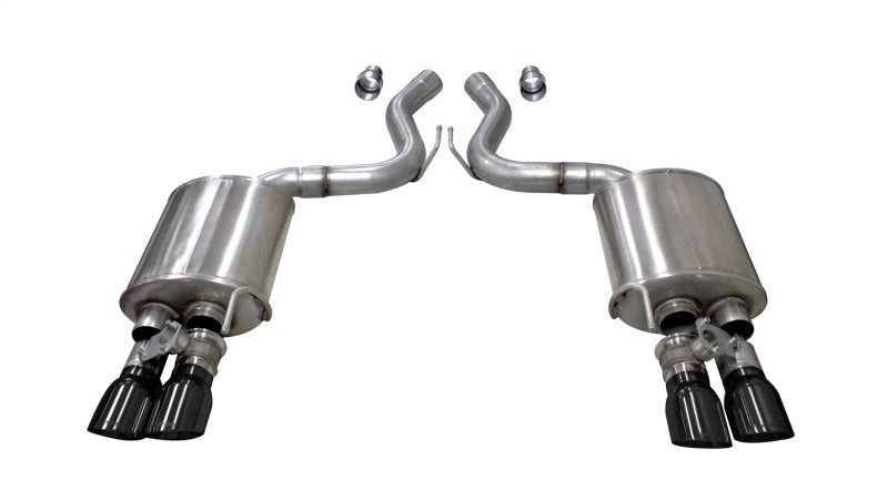 CORSA Performance 21002BLK - COR21002BLK - Corsa 2018-2023 Ford Mustang GT Fastback 5.0L 3in Sport Axle-Back Exhaust w/ 4in Black Tips - Shipped in Europe - Tuningsupply.com