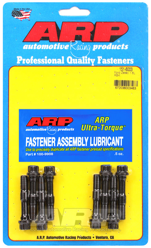 ARP 151-6003 - ARP151-6003 - ARP Ford Zetec 1.6L M8 Rod Bolt Kit - Shipped in Europe - Tuningsupply.com