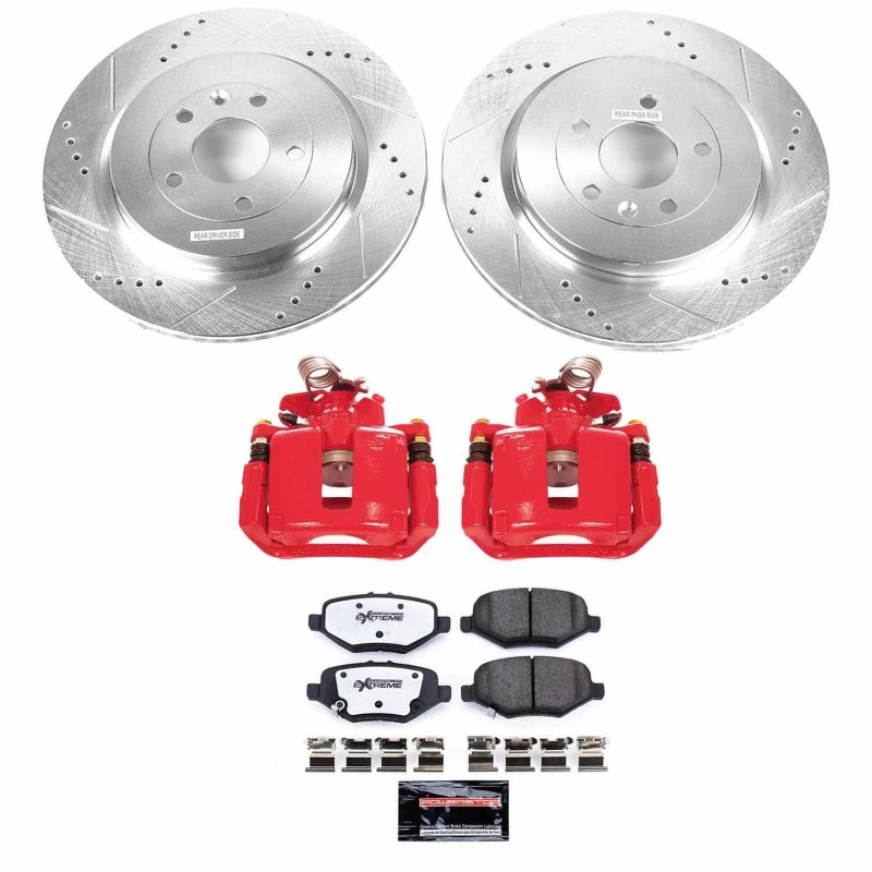 PowerStop KC6376-36 - PSBKC6376-36 - Power Stop 13-19 Ford Explorer Rear Z36 Truck & Tow Brake Kit w/Calipers - Shipped in Europe - Tuningsupply.com