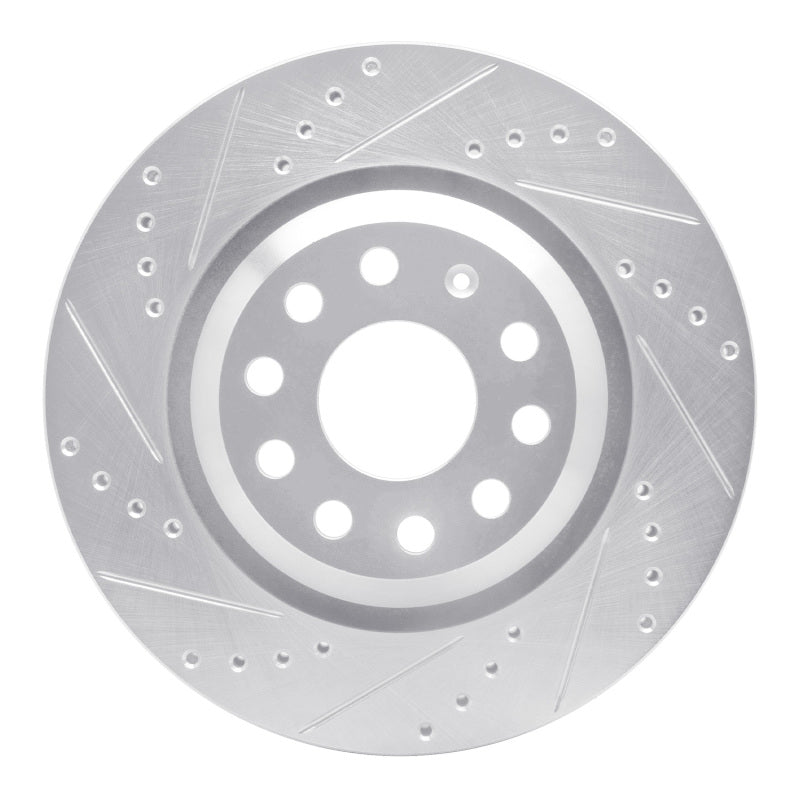 R1 Concepts 631-74030L - RNC631-74030L - R1 06-25 Audi A3 Quattro Rear Left Drilled & Slotted Silver Brake Rotor - Shipped in Europe - Tuningsupply.com