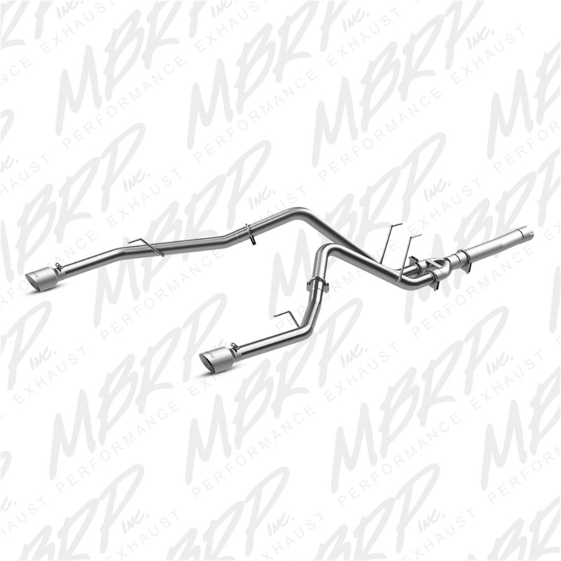 MBRP PS6171AL - MBRPS6171AL - MBRP 2014 Dodge Ram 1500 3.0L EcoDiesel 2.5in Filter Back Exhaust Dual Split Rear Exit Alum - Shipped in Europe - Tuningsupply.com