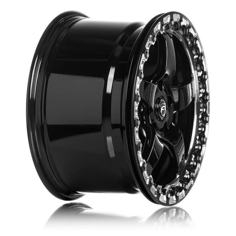 Forgestar F00170067P50 - FRGF00170067P50 - Forgestar D5 Beadlock 17x10 / 5x114.3 BP / ET50 / 7.5in BS Gloss Black Wheel - Shipped in Europe - Tuningsupply.com