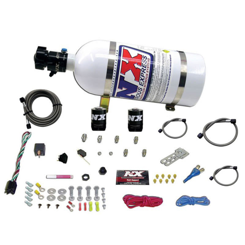 Nitrous Express 20915E85-10 - NEX20915E85-10 - Nitrous Express E85 Universal Nitrous Kit for EFI (Single Nozzle Application) w/10lb Bottle - Shipped in Europe - Tuningsupply.com
