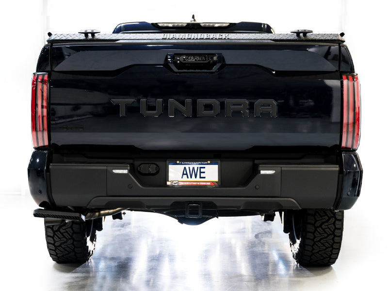 AWE Tuning 3015-33063 - AWE3015-33063 - AWE 0FG Exhaust for 3rd Gen Toyota Tundra - Dual Diamond Black Tips - Shipped in Europe - Tuningsupply.com